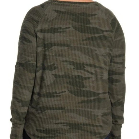 SWEET ROMEO Thermal Pullover Top green - Picture 2 of 7